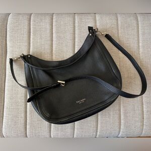 Kate Spade Black Pebbled Leather Shoulder Bag